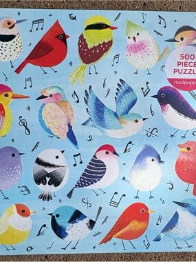 Mudpuppy Song Birds 500-Piece Puzzle - Blue